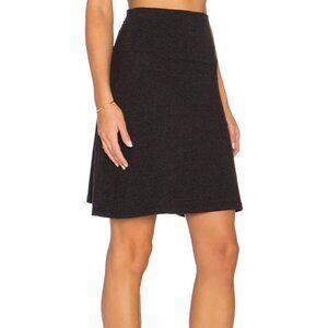 James Perse Skirt a-line brushed jersey womens Gray (xsmall) minimalist basic